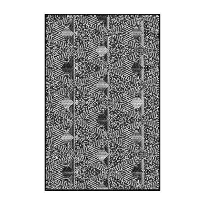 Geometric Indoor Rug, Rectangle 8' x 12'