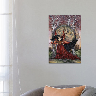 "La belle et la bête" par Amy Brown, impression sur toile tendue