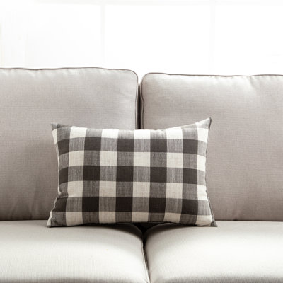 Michael Penney Plaid Throw Pillow