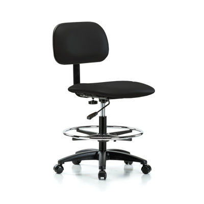 Tajik PERCH Lab Chair with Adjustable Backrest and Foot Ring | Medium Bench Height 20-27"