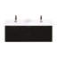 Ensemble de meuble-lavabo double mural 59 po Royka-753627066