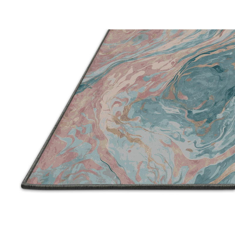 Tapis gris soyeux et moelleux, Rectangle 7 pi x 9 pi
