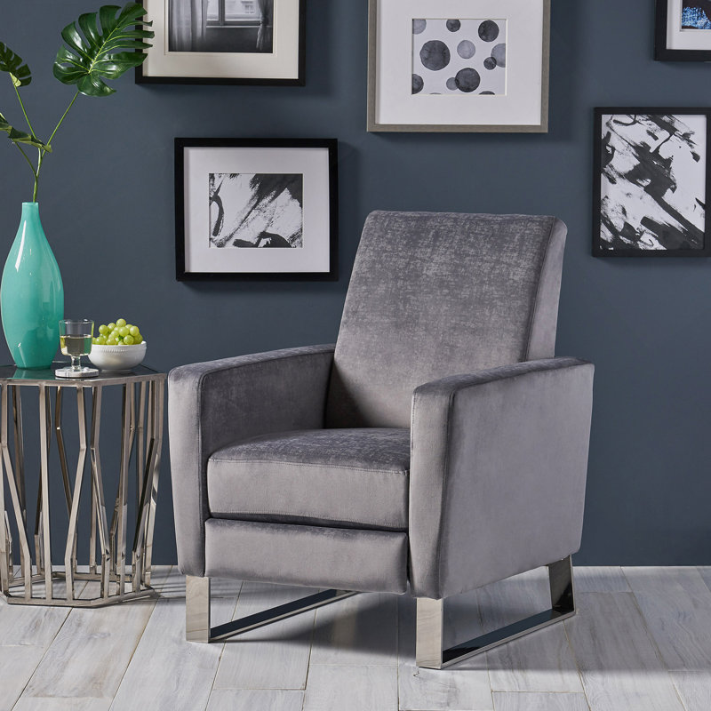 Fauteuil inclinable, Tissu gris