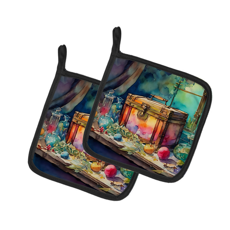 Caroline's Treasures Nautical Collection Polyester Potholder Set
