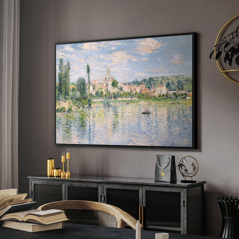 «Vintage Landscape - Cxxv» sur toile, Noir, H 27 po x l 41 po