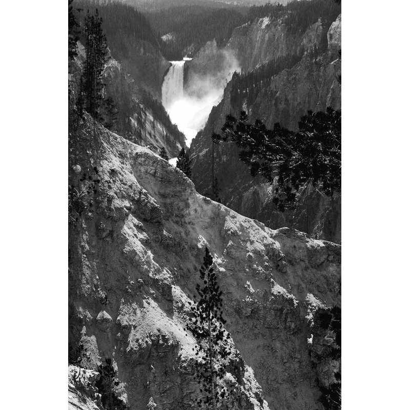 Mountain Waterfall I by Edward C. Morris - Wrapped Canvas Painting, 76cm H x 51cm W