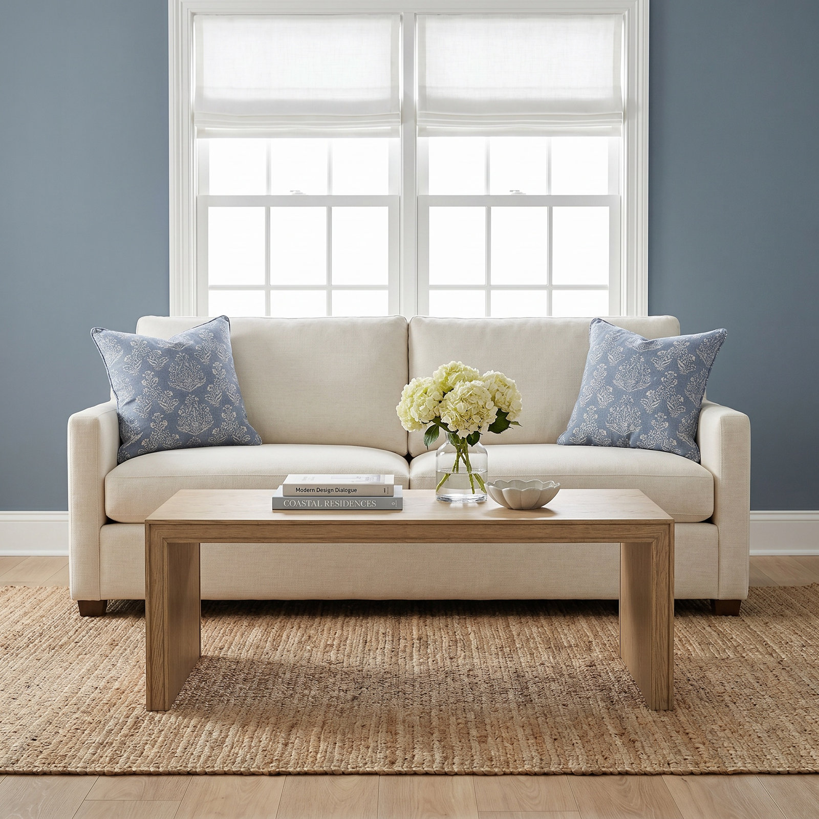 Southampton 50" Oak Coffee Table, Oak Wood
