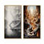 Ensemble d'aires de salon murales grises surréelles grises - surréalisme gris-1420496542-1420496538