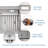 54" 1200 CFM Insert Range Hood Stainless Steel LED Light Baffle Filter Included