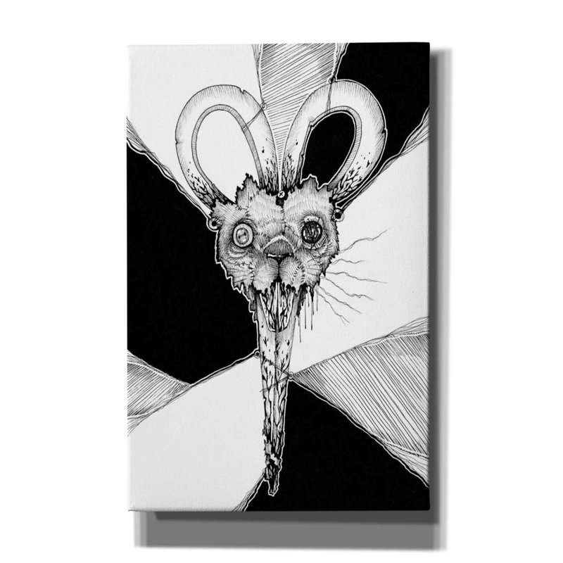 «Stitched part» par Avery Multers, art mural sur toile, H 40 po x l 20 po x P 1,5 po