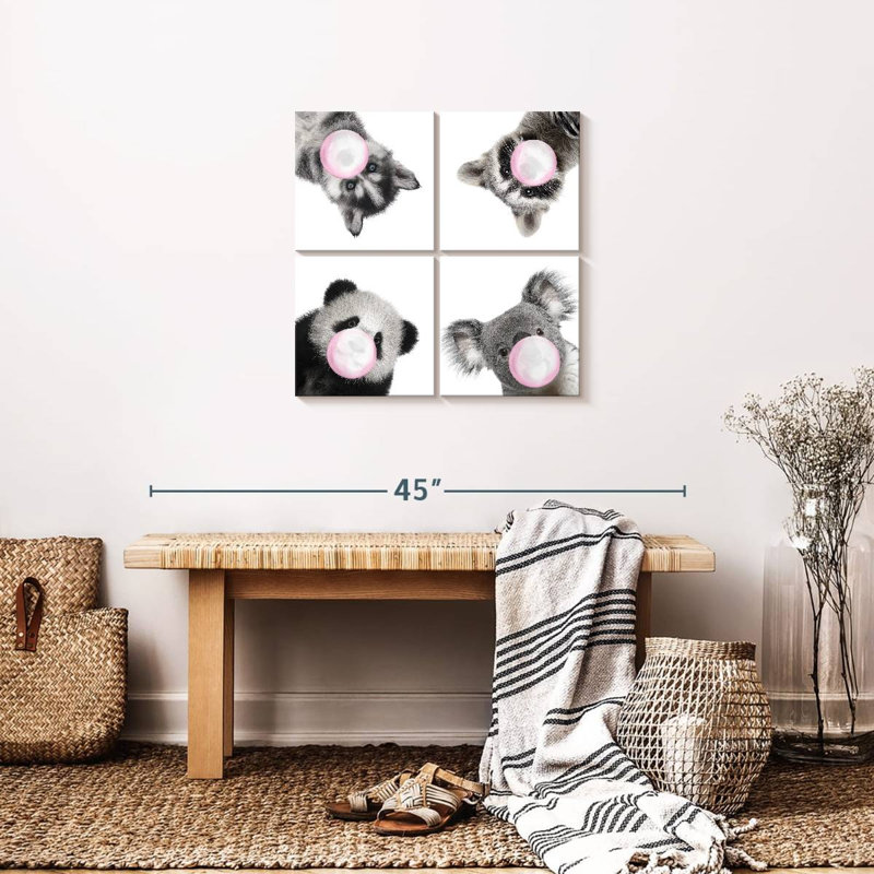 «Funny Furry Animals», reproduction sur toile, H 26 po x l 26 po