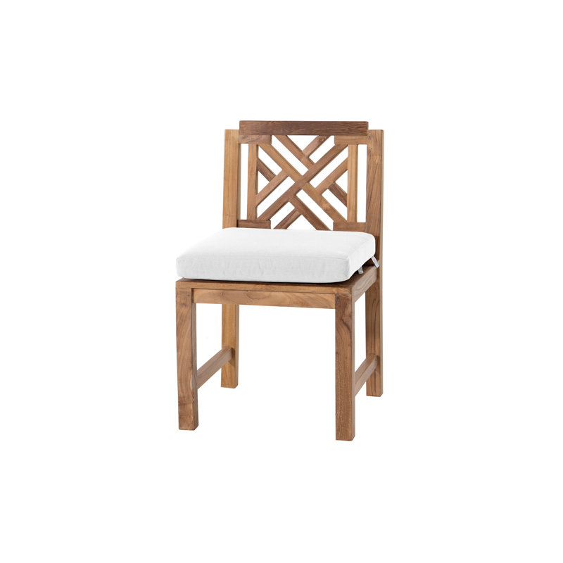 Monterey Fabric Mission Back Side Chair, White