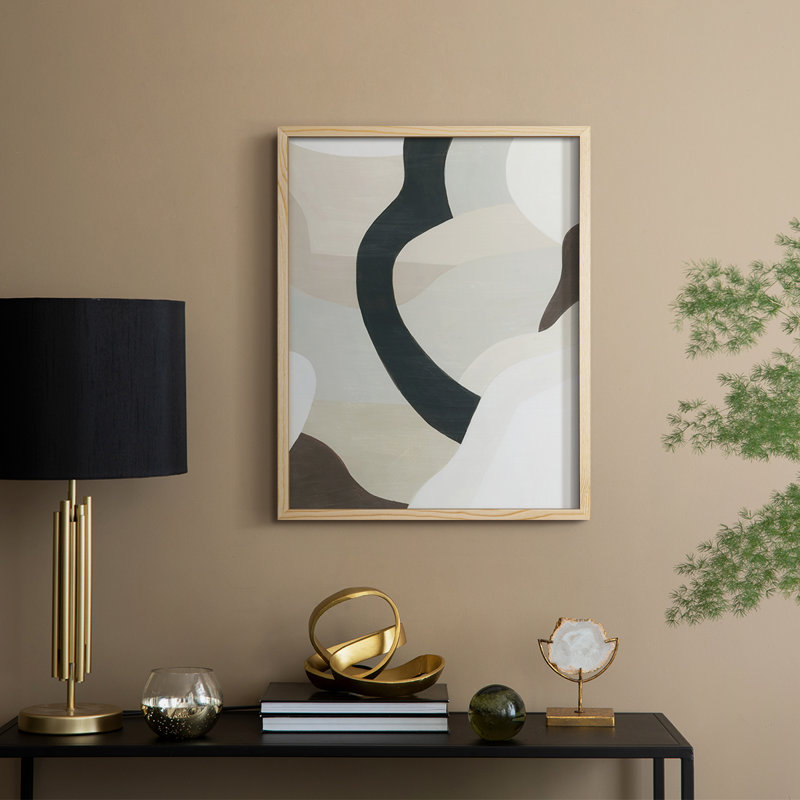 «Shifting Neutrals II», reproduction encadrée - bois massif