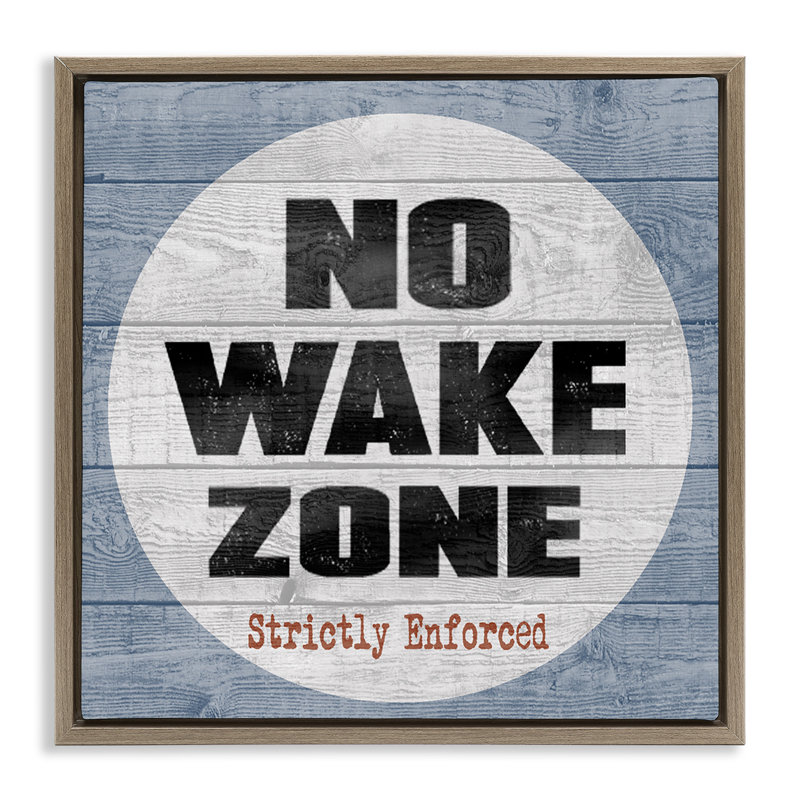 Planches de plage No Wake Zone, Cadre flottant orme Montalcino, H 25 po x l 25 po