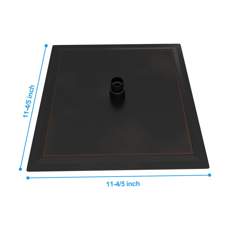 Pomme de douche carrée 12 po, Oil Rubbed Bronze