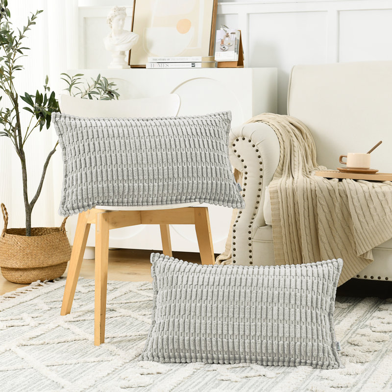  Housse pour repose-pieds Boucle, Argent argent, Rectangle H 14 po x l 24 po