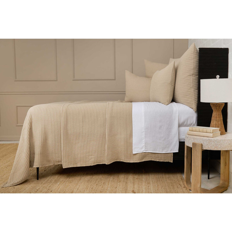 Zuma Waffle Blanket, King, Natural