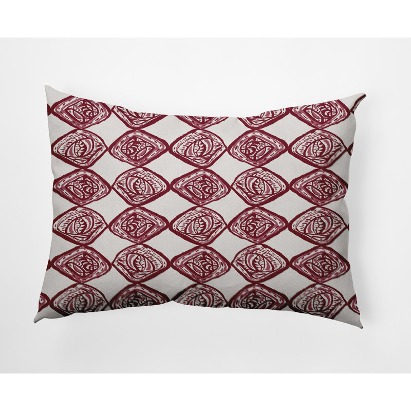 Housse de coussin carrée/insert, Marron, Géométrique 2