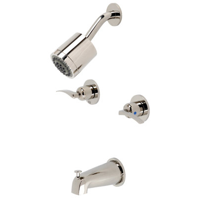 Kingston Brass Centurion Double-Handle Tub and Shower Faucet