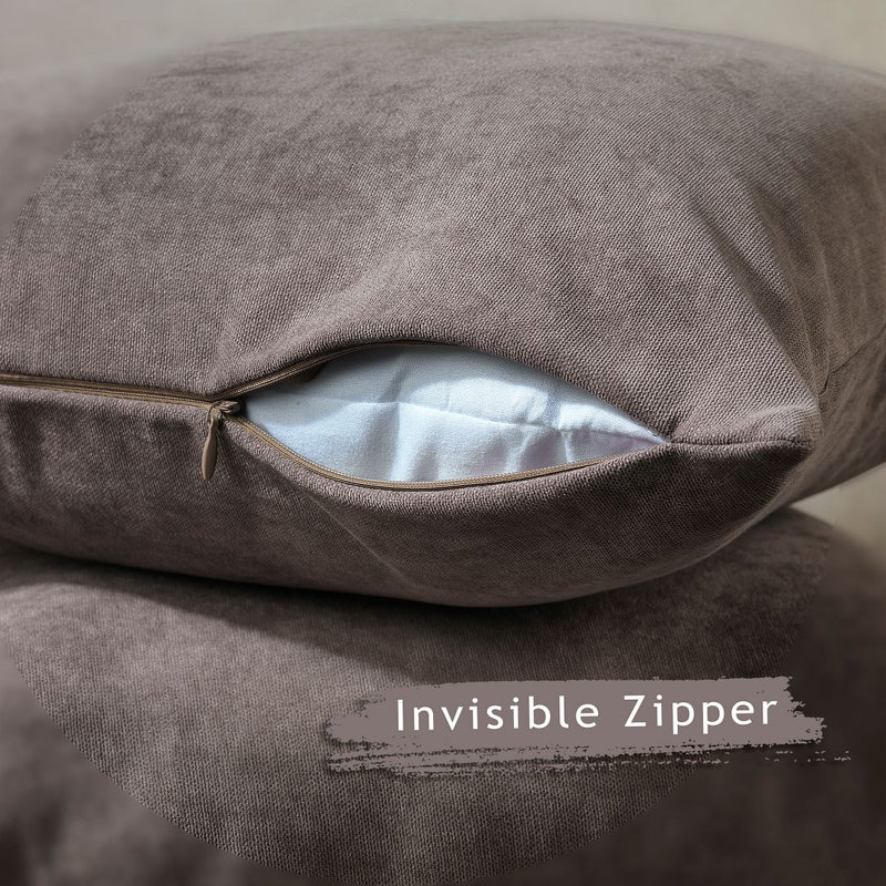 Cushion Cover, Brown, Square 45cm