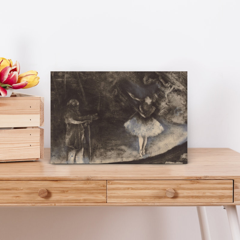 The Master Of Ballet, 1876 Abstract Contemporary Architecture Wall Art Print by Edgar Degas - 1 Piece Wrapped Canvas Wall Art
