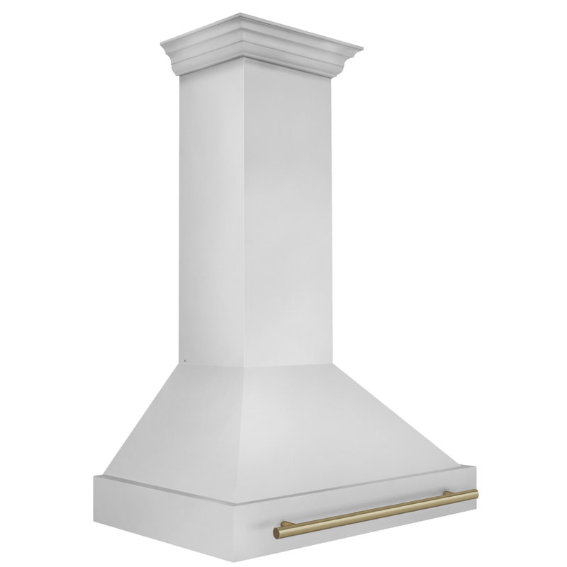 ZLINE Autograph Edition 36 in. Stainless Steel Range Hood with Stainless Steel Shell, Stainless Steel/Champagne Bronze