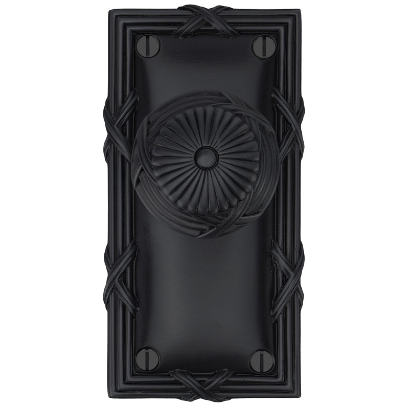 HYDE PARK HOOK, RECTANGULAR BACK PLATE; ANTIQUE NICKEL FINISH, Matte Black