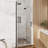  32"W x 72"H Frameless Foldable Shower Door, Aluminum Alloy, 0.24" Tempered Glass Shower