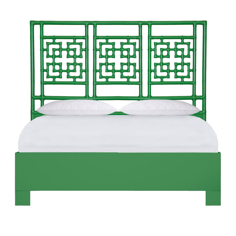 Palm Springs Low Profile Standard Bed, Queen, Bright Green