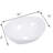Modern 16X13 Inch White Ceramic Oval Vessel Bathroom Sink - Stain , Fashionable Upgrade Option Piece Ideal For Remodeling