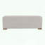 Long banc avec repose-pieds de style nordique classique