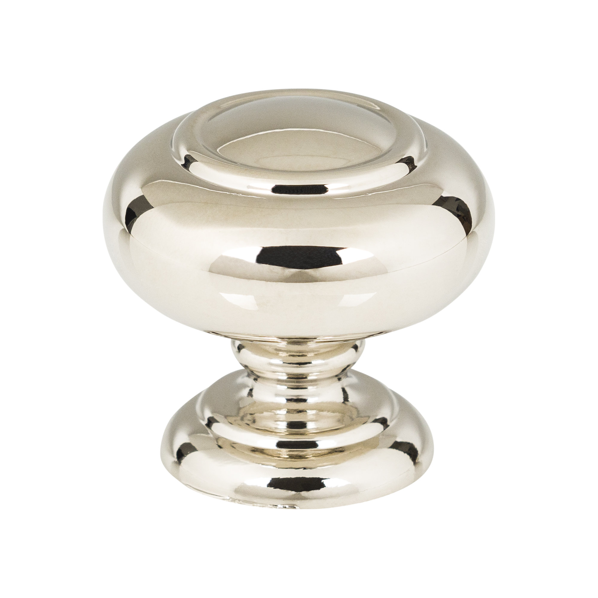 Victoria 1 1/4" Length Mushroom Knob, Polished Nickel