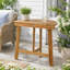 Table bistro semi-ronde pliante en bois d'acacia
