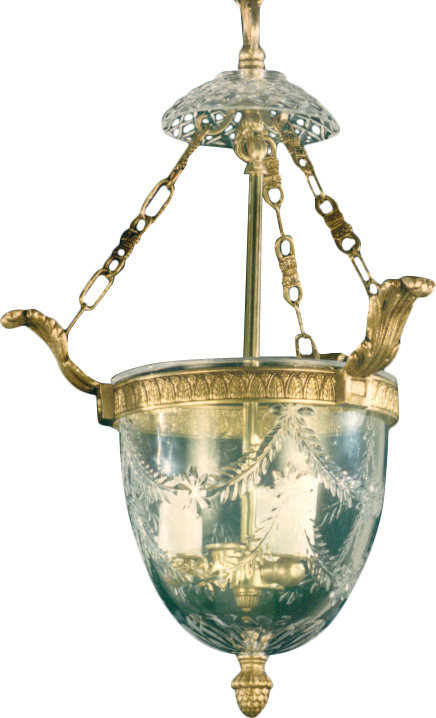 Cowarts 3 - Light Urn Pendant, French Gold