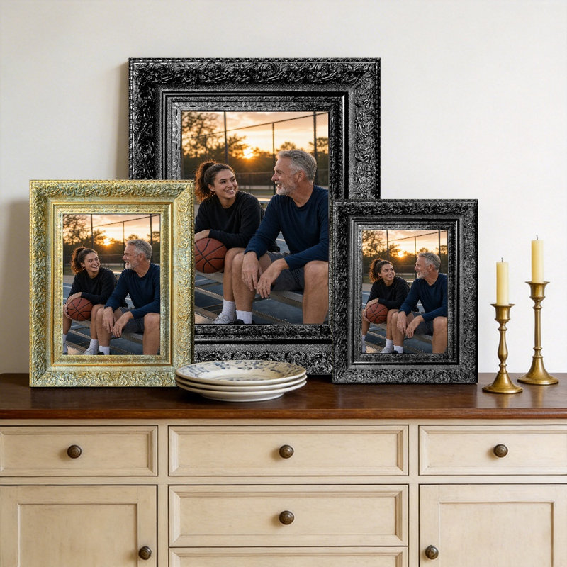 Cadre photo 3 pièces 5 "x 7", Black, 3, 5" W x 7" H