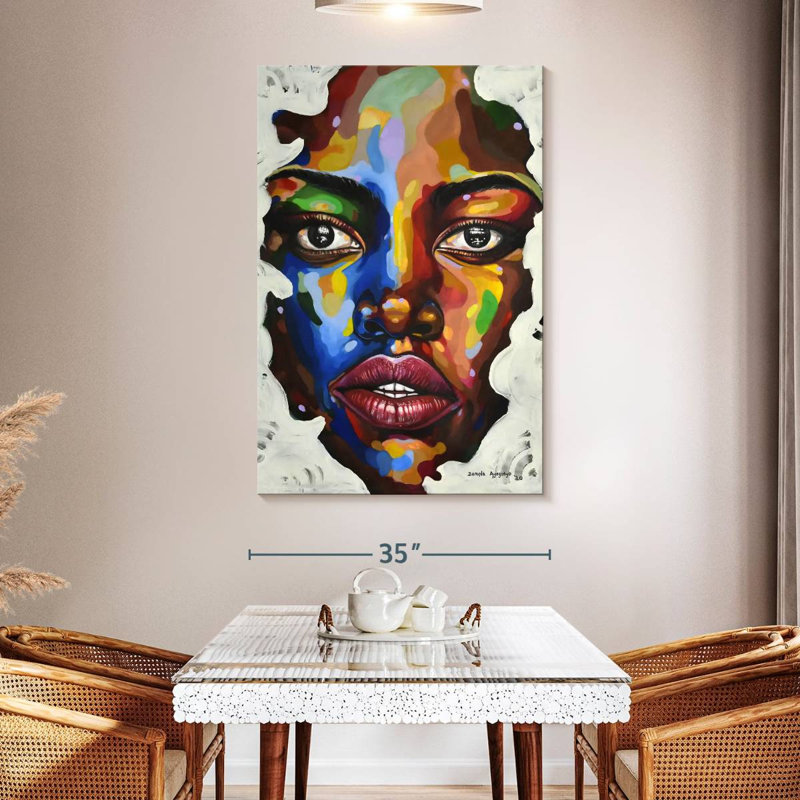 Leisha Ethnic Isolation I, 51" H x 34" W