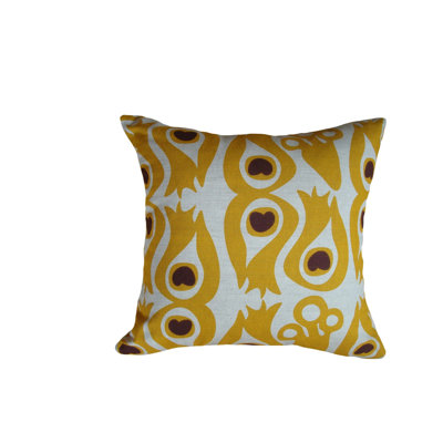 Peacock Linen Blend Throw Pillow Cover & Insert