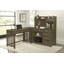 Bureau moderne et traditionnel avec tiroir en bois brun et gris