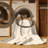 Machine Washable Champlost Thanksgiving Modern & Contemporary Abstract Rug in Beige – Beige Binding-792389516