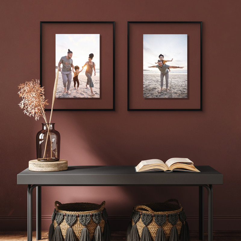 Rickesha Floating Aluminum & Plexiglass Picture Frame, 16" x 20"