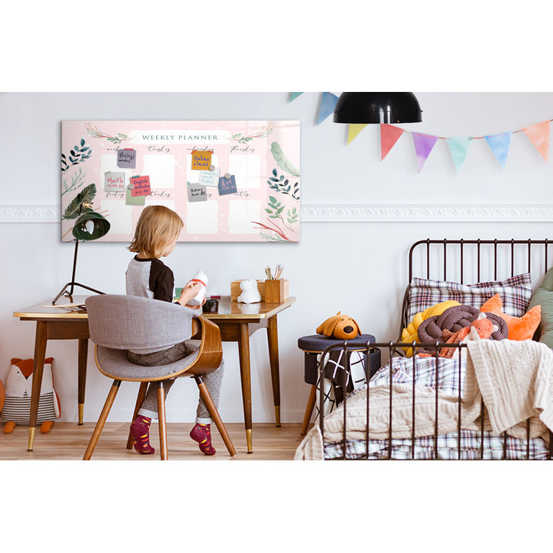 Charming Weekly Planner Magnetic Wall Mounted Dry Erase Board