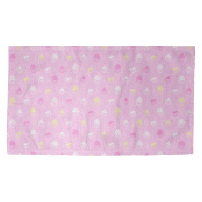 Tapis rose/jaune petits gâteaux Avicia