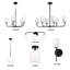 Parkmont Plug & Play 6-Light Chandelier in Transitional and Modern Style-55 Inches Tall and 34 Inches Wide-107379156