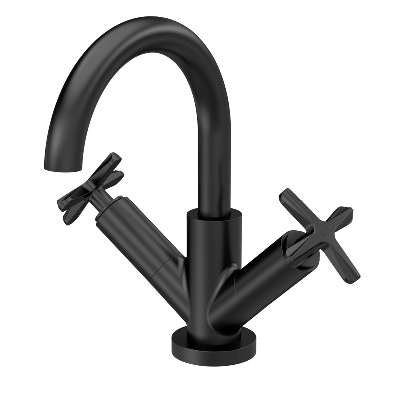 Mono Basin Mixer with Waste, Matt Black