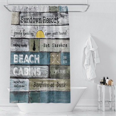 Rideau de douche simple Durgin