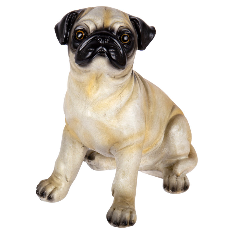 Figurine pour chien assis carlin Judkins