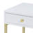 1-Drawer Side Table White Coffee Table Modern Coffee Table