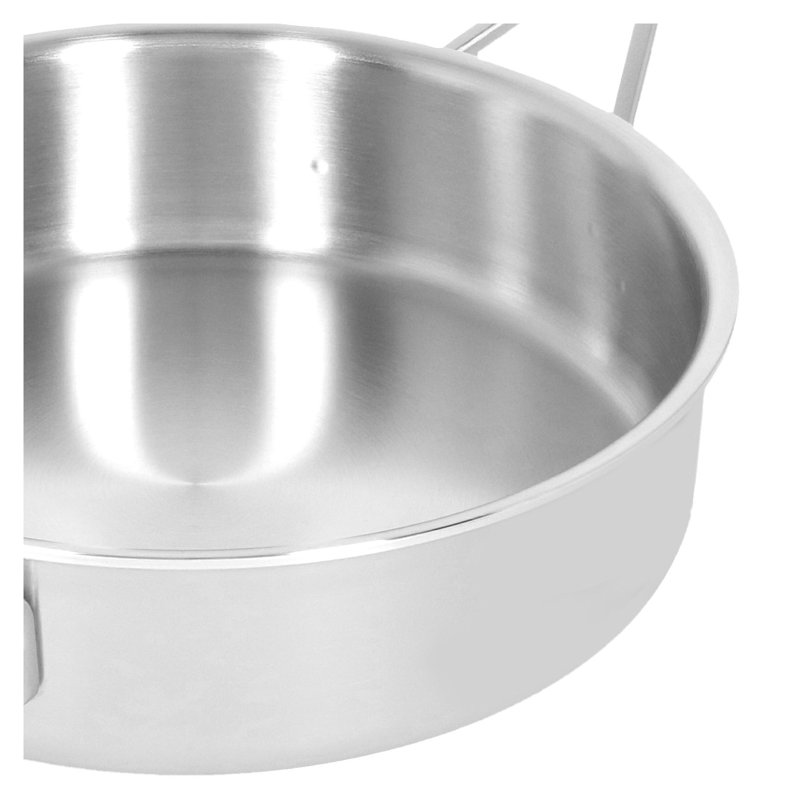 Demeyere Industry Stainless Steel Saute Pan with Lid, 3 qt.