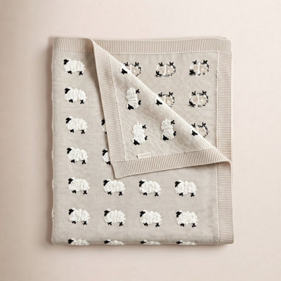 Kiley Sheep Cotton Baby Blanket