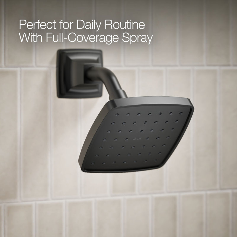 Riff Bath and Shower Faucet Trim, Matte Black